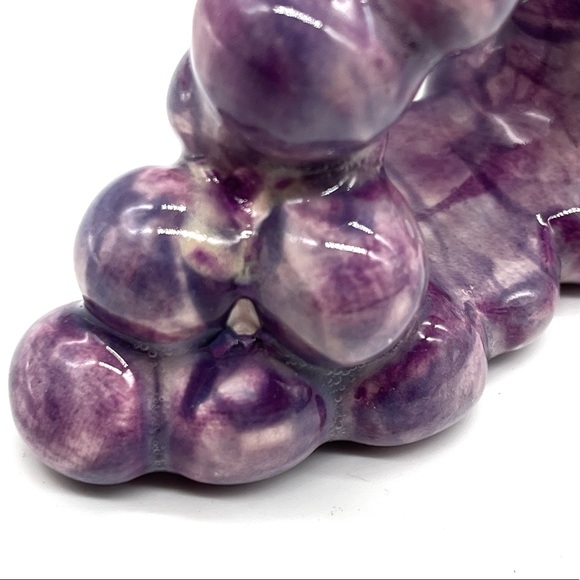 Vintage Ceramic Grapes Napkin Holder Fruit Wine - Picture 6 of 7